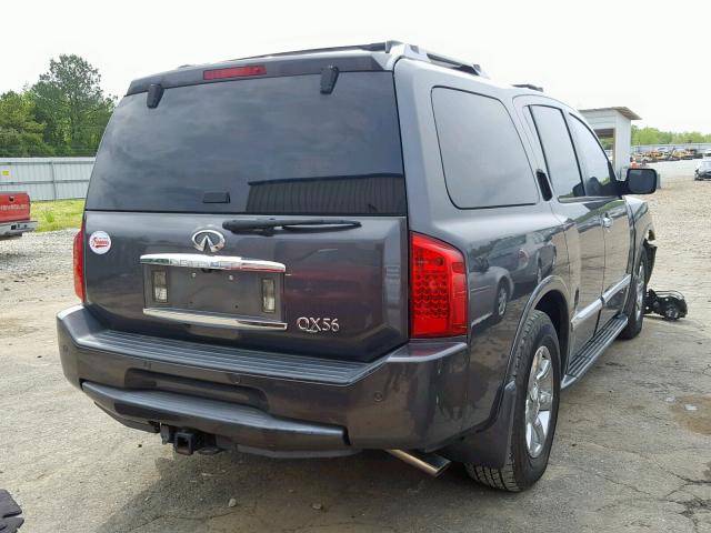 5N3AA08A27N802029 - 2007 INFINITI QX56 GRAY photo 4