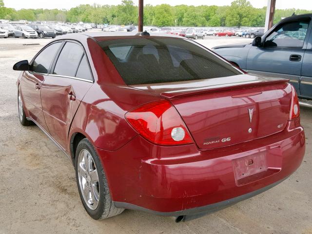 1G2ZH528654164986 - 2005 PONTIAC G6 GT BURGUNDY photo 3