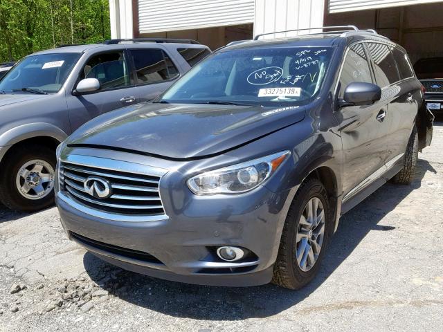 5N1AL0MN9DC338787 - 2013 INFINITI JX35 GRAY photo 2