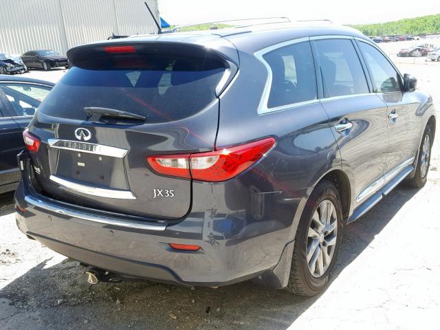 5N1AL0MN9DC338787 - 2013 INFINITI JX35 GRAY photo 4