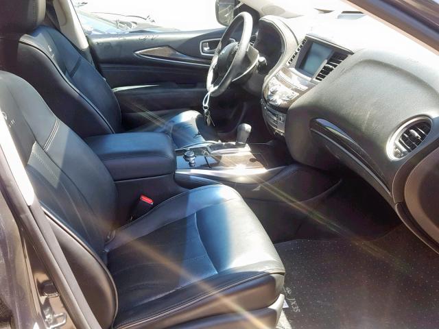 5N1AL0MN9DC338787 - 2013 INFINITI JX35 GRAY photo 5