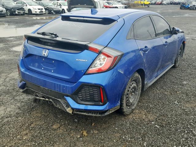 SHHFK7H49HU306727 - 2017 HONDA CIVIC SPOR BLUE photo 4