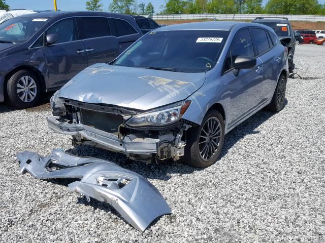 4S3GTAA60H3714722 - 2017 SUBARU IMPREZA SILVER photo 2