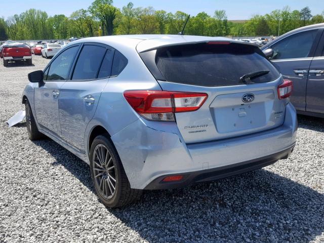 4S3GTAA60H3714722 - 2017 SUBARU IMPREZA SILVER photo 3