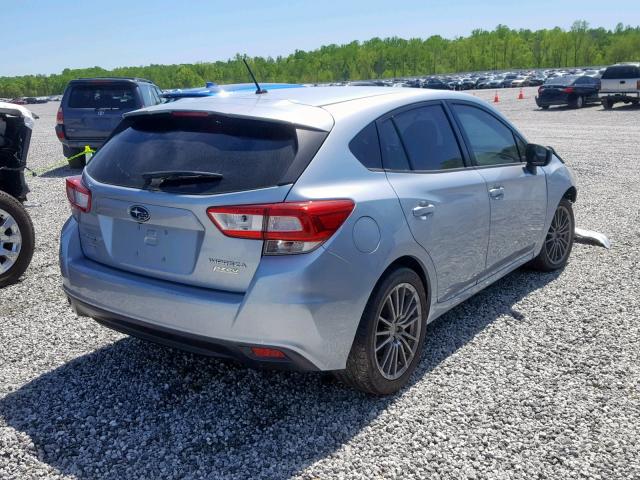 4S3GTAA60H3714722 - 2017 SUBARU IMPREZA SILVER photo 4