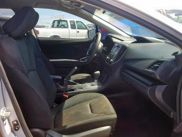 4S3GTAA60H3714722 - 2017 SUBARU IMPREZA SILVER photo 5