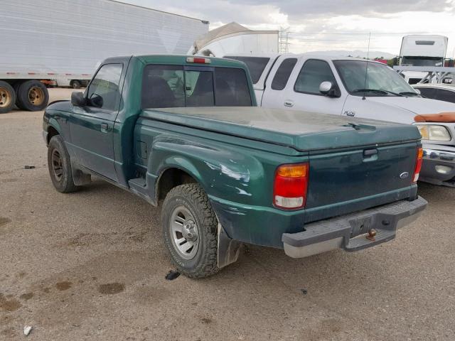 1FTYR10C6XPA05004 - 1999 FORD RANGER GREEN photo 3