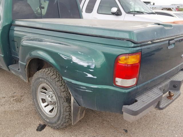 1FTYR10C6XPA05004 - 1999 FORD RANGER GREEN photo 9