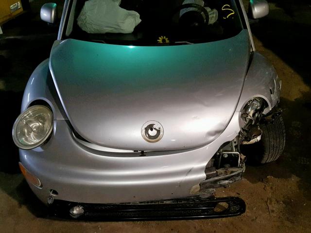 3VWCF21CXXM448329 - 1999 VOLKSWAGEN NEW BEETLE ვერცხლისფერი ფოტო 7