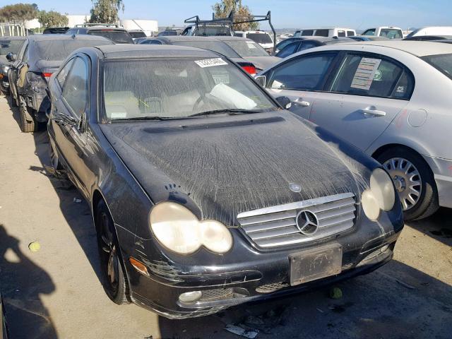 WDBRN40J63A433554 - 2003 MERCEDES-BENZ C 230K SPO BLACK photo 1