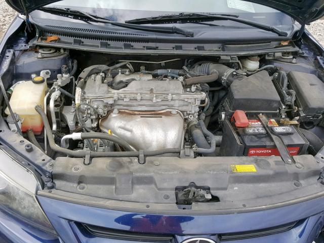 JTKJF5C75C3032186 - 2012 TOYOTA SCION TC BLUE photo 7