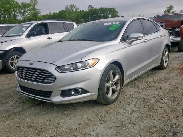 3FA6P0H92FR200823 - 2015 FORD FUSION SE SILVER photo 2