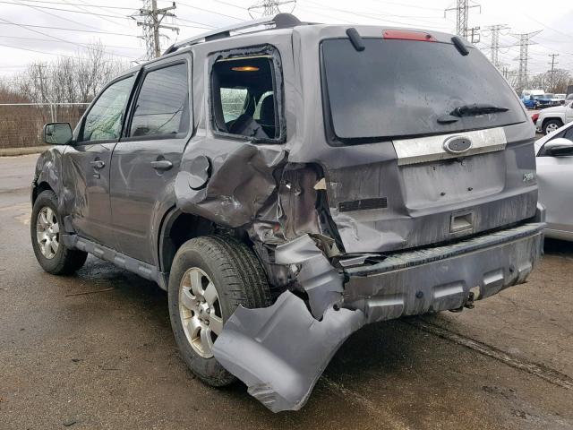 1FMCU9EG4BKC49092 - 2011 FORD ESCAPE LIM GRAY photo 3