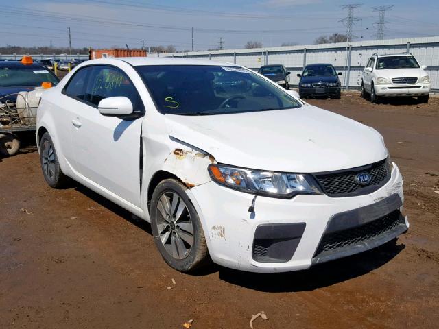 KNAFU6A28D5670449 - 2013 KIA FORTE EX WHITE photo 1