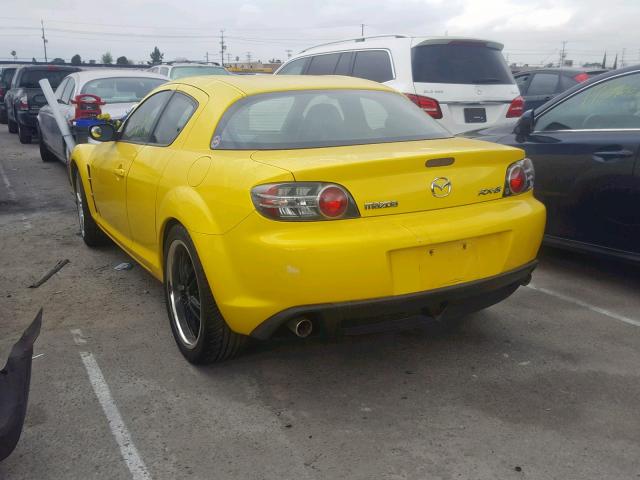 JM1FE173X40101781 - 2004 MAZDA RX8 YELLOW photo 3