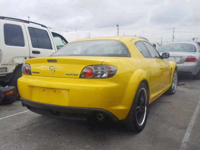 JM1FE173X40101781 - 2004 MAZDA RX8 YELLOW photo 4