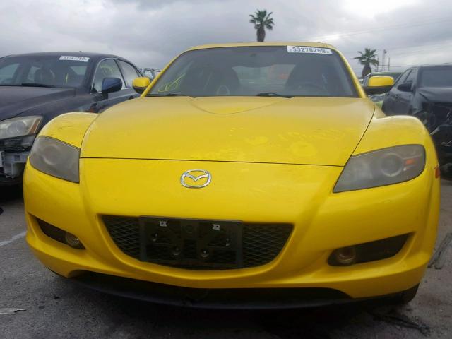 JM1FE173X40101781 - 2004 MAZDA RX8 YELLOW photo 9