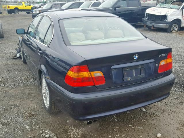 WBAEV53463KM25411 - 2003 BMW 330 I BLUE photo 3