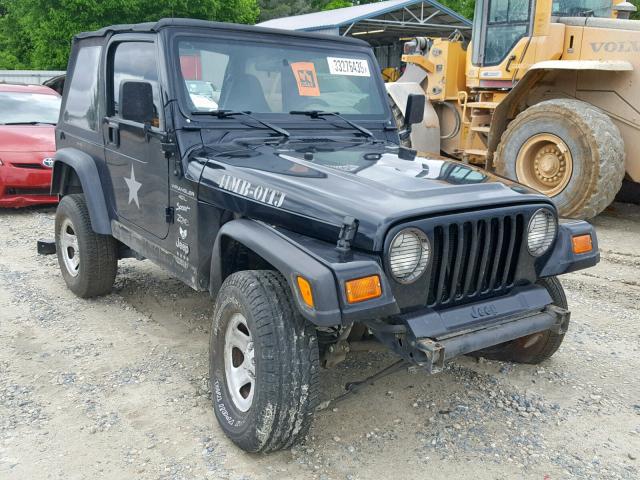 1J4FA49S91P363886 - 2001 JEEP WRANGLER / BLACK photo 1