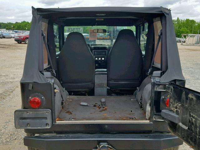 1J4FA49S91P363886 - 2001 JEEP WRANGLER / BLACK photo 6