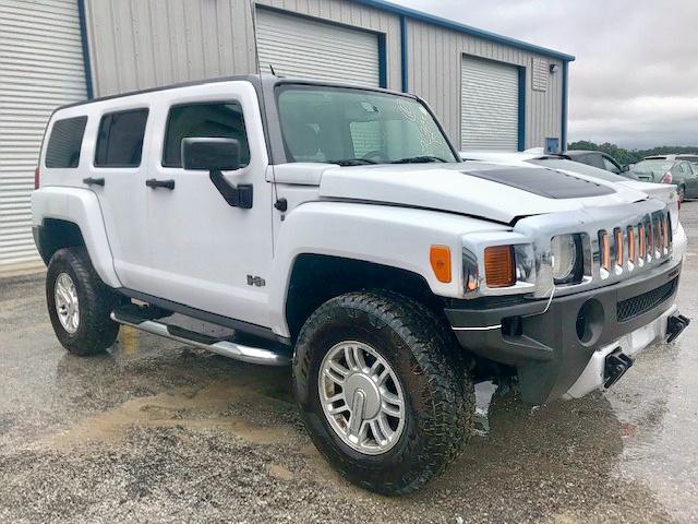 5GTEN13E698145684 - 2009 HUMMER H3 WHITE photo 1