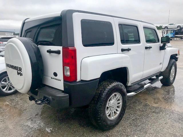 5GTEN13E698145684 - 2009 HUMMER H3 WHITE photo 4