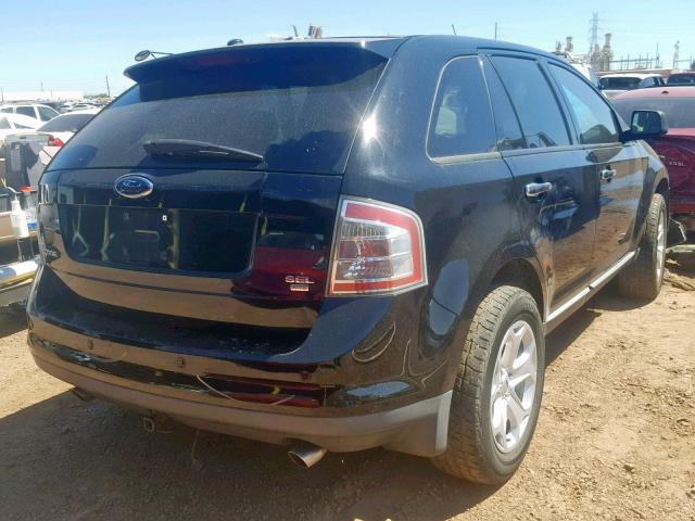 2FMDK49C17BB41986 - 2007 FORD EDGE SEL P BLACK photo 4