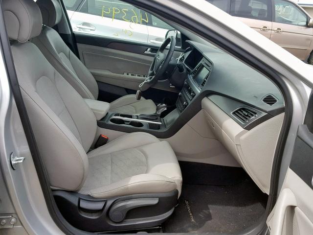 5NPE34AF3FH050796 - 2015 HYUNDAI SONATA SPO SILVER photo 5