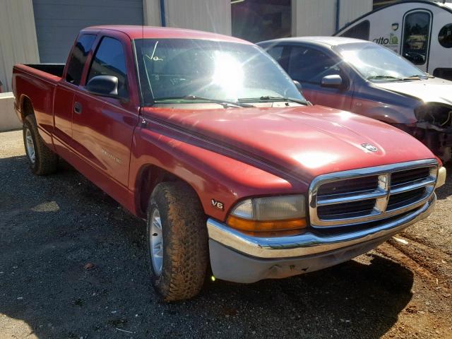 1B7GL22X2XS293247 - 1999 DODGE DAKOTA MAROON photo 1