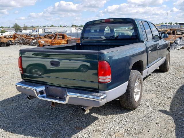 1B7GL2AN8YS745784 - 2000 DODGE DAKOTA QUA GREEN photo 4