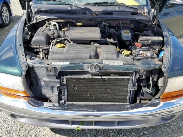 1B7GL2AN8YS745784 - 2000 DODGE DAKOTA QUA GREEN photo 7