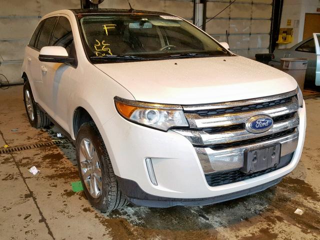 2FMDK4KC0DBB58932 - 2013 FORD EDGE LIMIT WHITE photo 1