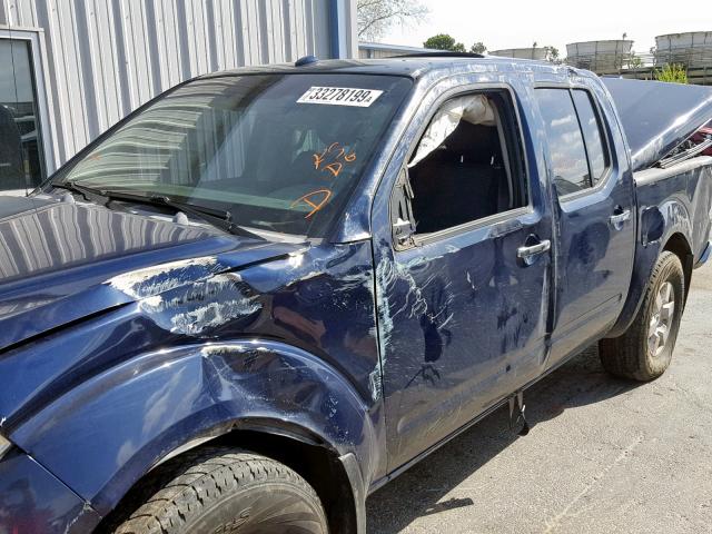 1N6AD07W16C426612 - 2006 NISSAN FRONTIER C BLUE photo 9