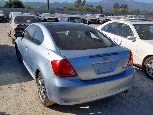 JTKDE177560065875 - 2006 TOYOTA SCION TC BLUE photo 3
