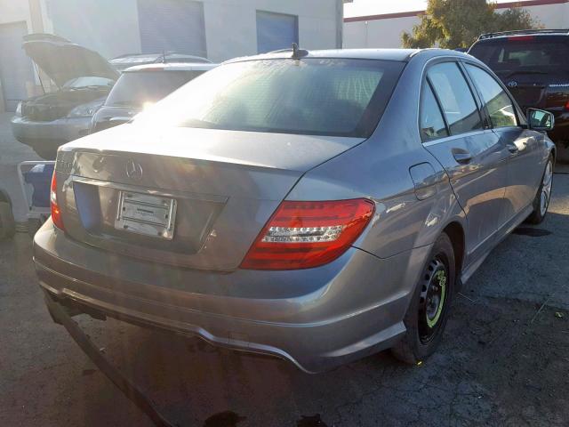 WDDGF4HB2CA618094 - 2012 MERCEDES-BENZ C 250 SILVER photo 4