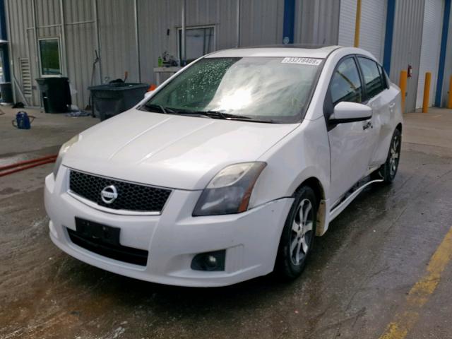 3N1AB6APXCL675877 - 2012 NISSAN SENTRA 2.0 WHITE photo 2