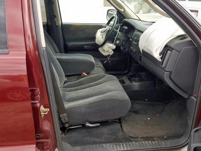 1D7HL48N33S366518 - 2003 DODGE DAKOTA QUA MAROON photo 5