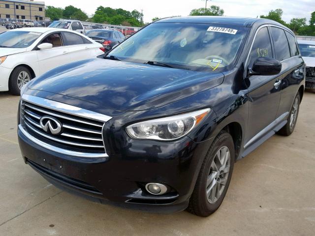 5N1AL0MN9DC335100 - 2013 INFINITI JX35 BLUE photo 2