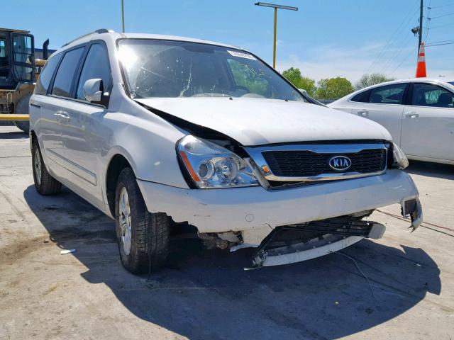 KNDMG4C77C6446225 - 2012 KIA SEDONA LX WHITE photo 1