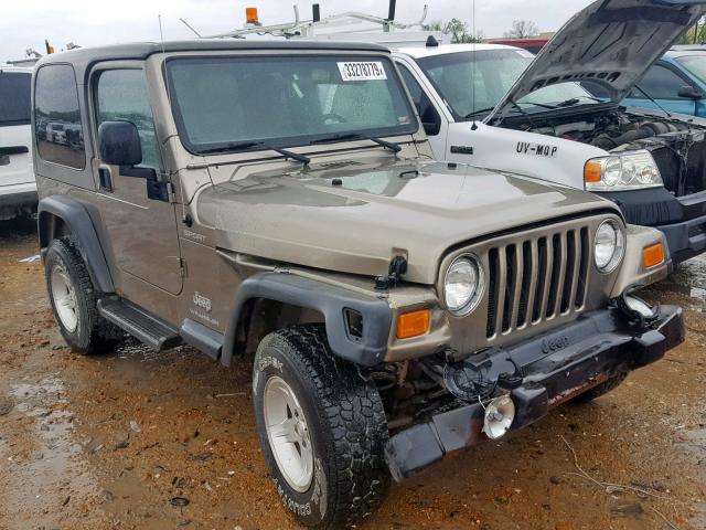 1J4FA49S34P711539 - 2004 JEEP WRANGLER / BROWN photo 1