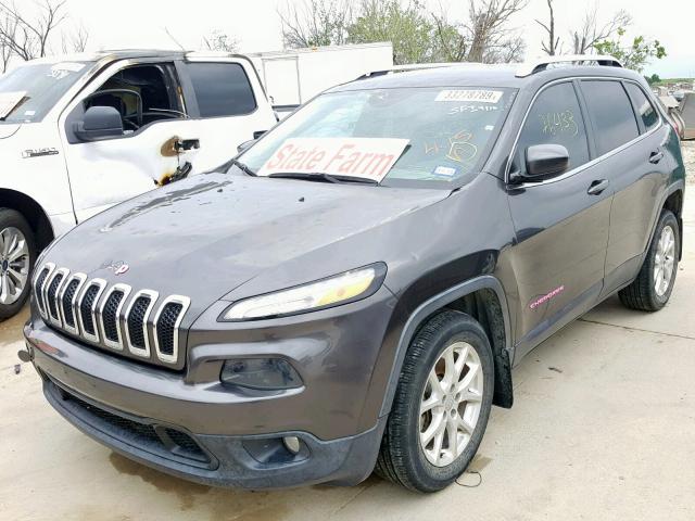 1C4PJLCB7EW204356 - 2014 JEEP CHEROKEE L GRAY photo 2