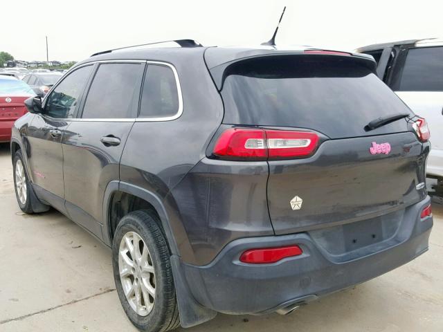 1C4PJLCB7EW204356 - 2014 JEEP CHEROKEE L GRAY photo 3