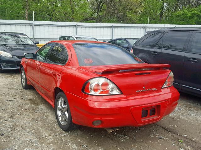 1G2NF52EX4M658650 - 2004 PONTIAC GRAND AM S RED photo 3