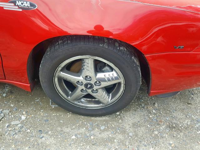 1G2NF52EX4M658650 - 2004 PONTIAC GRAND AM S RED photo 9