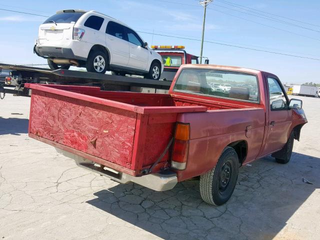 1N6SD11S0MC306393 - 1991 NISSAN TRUCK SHOR MAROON photo 4