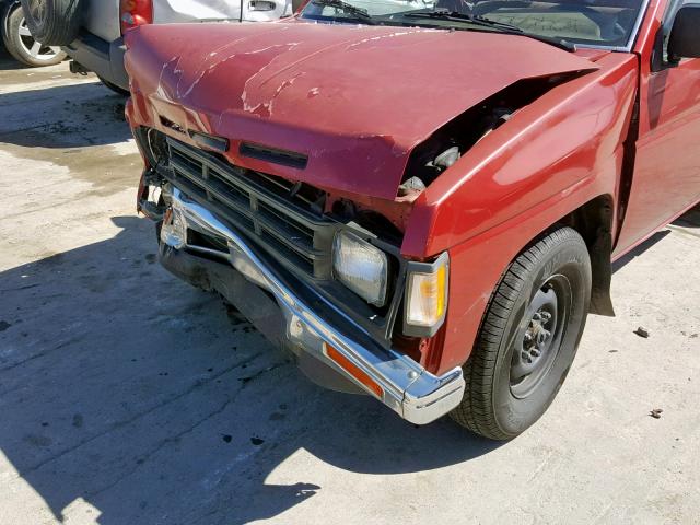 1N6SD11S0MC306393 - 1991 NISSAN TRUCK SHOR MAROON photo 9