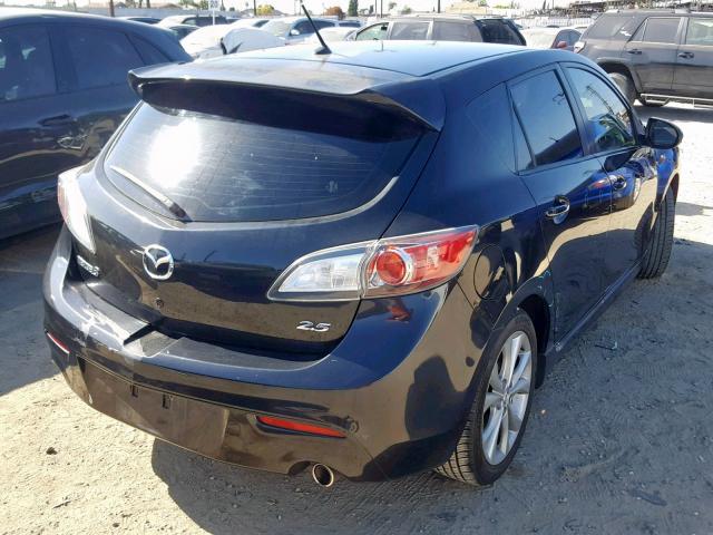 JM1BL1H69A1302221 - 2010 MAZDA 3 S BLACK photo 4