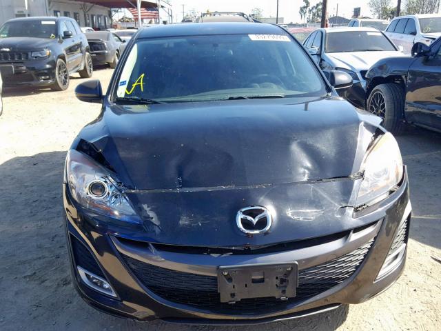 JM1BL1H69A1302221 - 2010 MAZDA 3 S BLACK photo 9