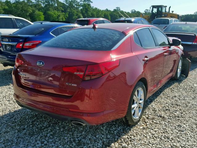 5XXGN4A77DG255493 - 2013 KIA OPTIMA EX BURGUNDY photo 4