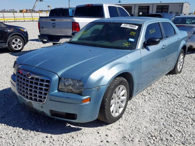 2C3KA43R98H191677 - 2008 CHRYSLER 300 LX BLUE photo 2